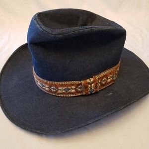 Vintage Denim. Southwestern Top Hat Cowboy